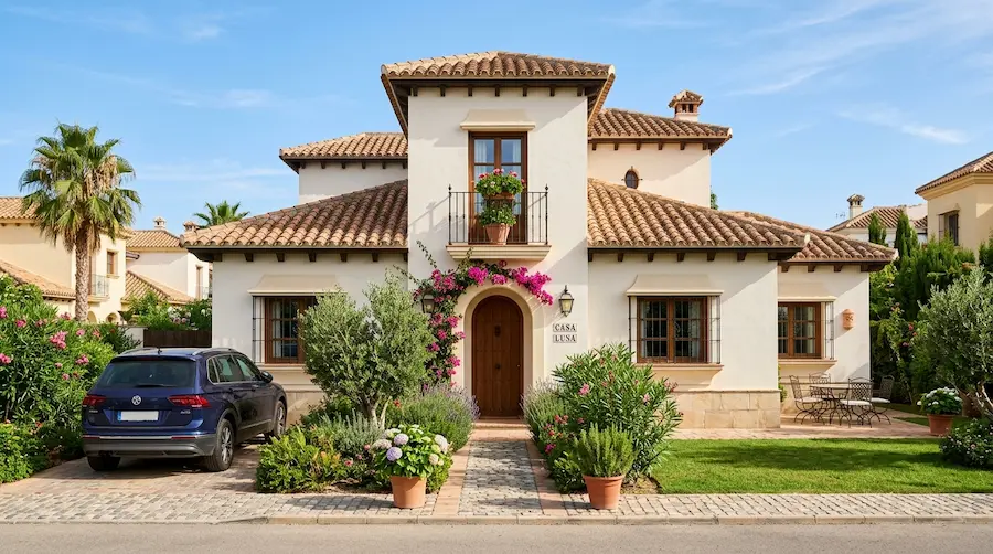 Casa protegida con aislamiento insuflado en fachada – Isothermia empresa de aislamiento Guadalajara