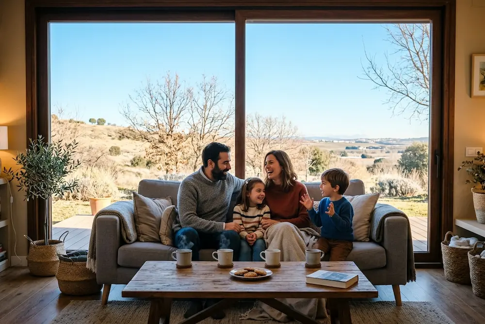 familia feliz por Aislamiento térmico